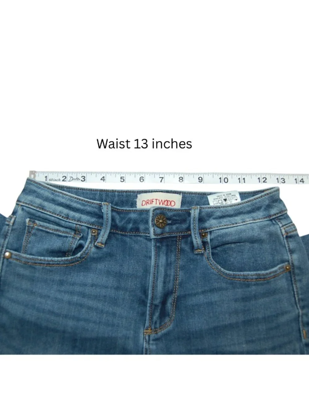Driftwood Jackie Skinny Jeans W25 L28   Medium Wash Stretch Ankle Denim Boutique - Picture 7 of 15